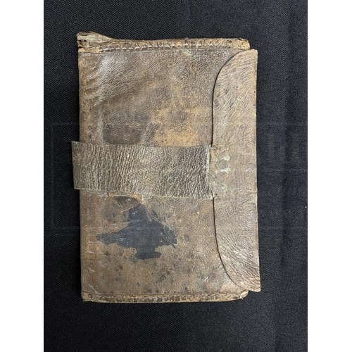 262 - R.M.S. TITANIC: Lillian Asplund Collection. An extremely rare leather document wallet/memo book, rec... 