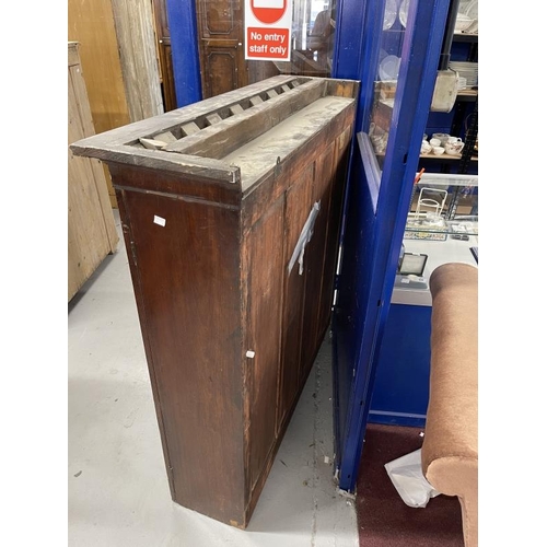 1 - 19th cent. Mahogany glazed bookcase top, each door has thirteen astragal glazed panes. 50ins. x 50in... 