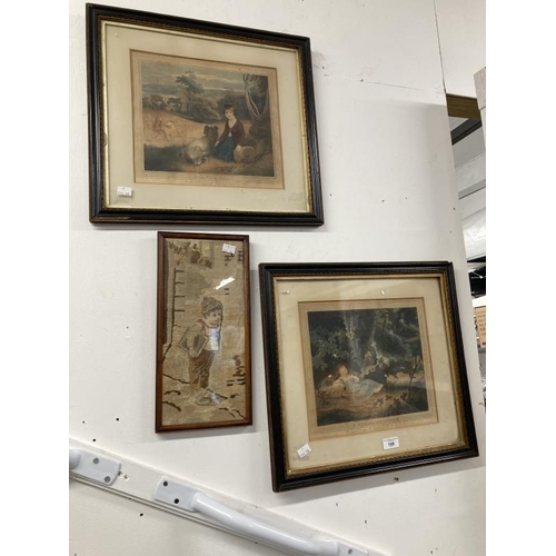 146 - Antiquarian Engravings: 18th cent. Coloured engravings drawn by R. Westall and engraved by Bori 1797... 