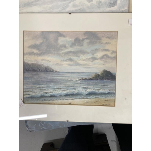 148 - F. H. Ayton: 20th cent. Watercolour on paper pastoral scene, signed bottom right, framed and glazed.... 