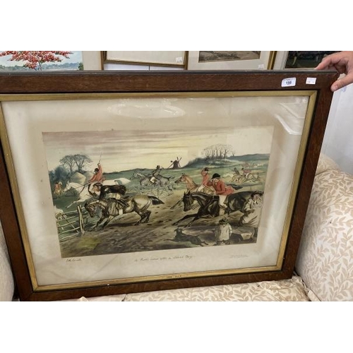 150 - John Leech (1817-64): A Friendly Mount, Gone Away and A Frolic Home After a Blank Day, chromo lithog... 