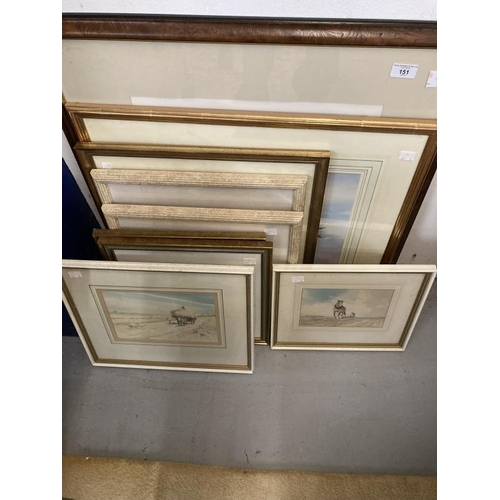 151 - Pictures & Prints: Jason Partner pair of watercolours, rural scenes, 1979, framed and glazed.  Hoffm... 