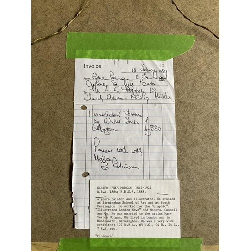 156 - Walter Jenks Morgan (1847-1924): 1905 watercolour St. Peter's, Rome from Villa Medici, signed bottom... 