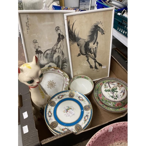 18 - 19th cent. & Later Ceramics: Includes Noritake, Minton, Limoge, Crown Staffordshire muffin dish, etc... 