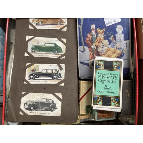 211 - Cigarette Cards: Thousands of loose cards, some rare issues, two fully populated loose albums, ten m... 