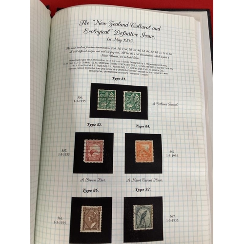 217 - Stamps: Home produced album of New Zealand stamps, low value definitives and special commemoratives ... 