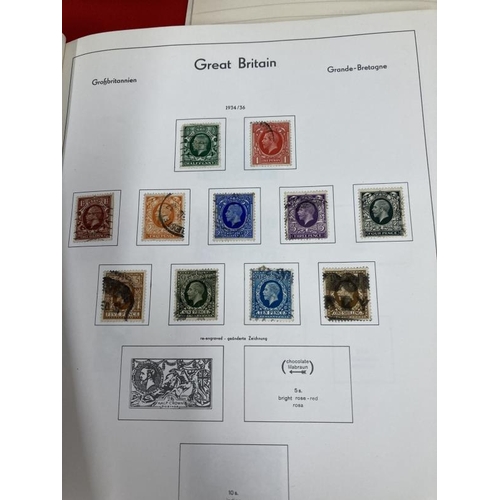 221 - Stamps: Collection of six sparsely populated World albums of mainly used stamps. Plus a homemade alb... 