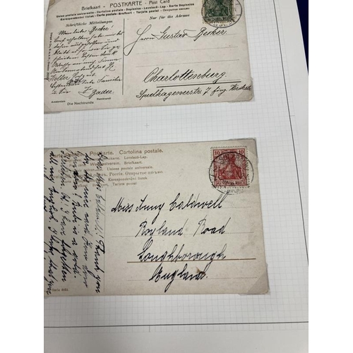 224 - Stamps & Postcards/Postal History: Unusual collection combining stamps, cards and cancellations asso... 