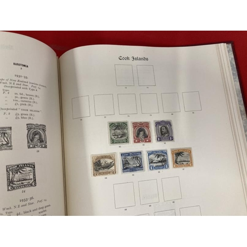 227 - Stamps: Two albums Stanley Gibbons Imperial album, mainly George V and VI era World stamps, plus Sta... 