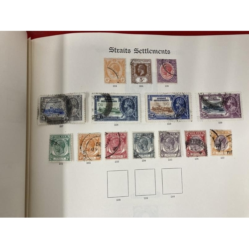 227 - Stamps: Two albums Stanley Gibbons Imperial album, mainly George V and VI era World stamps, plus Sta... 