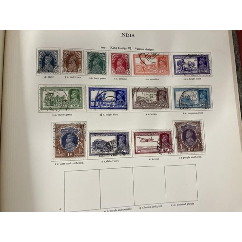 227 - Stamps: Two albums Stanley Gibbons Imperial album, mainly George V and VI era World stamps, plus Sta... 