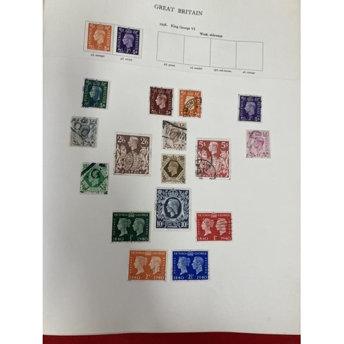 227 - Stamps: Two albums Stanley Gibbons Imperial album, mainly George V and VI era World stamps, plus Sta... 
