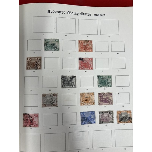 228 - Stamps: Stanley Gibbons Imperial album Commonwealth issues up to mid 1928, lightly populated with a ... 