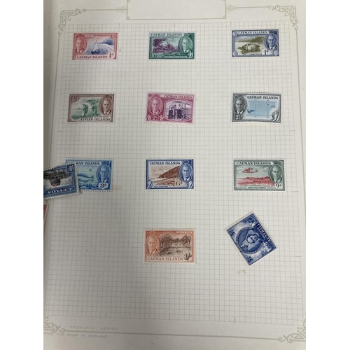 235 - Stamps: The Triumph illustrated album, good schoolchild collection of mainly used World stamps. Plus... 