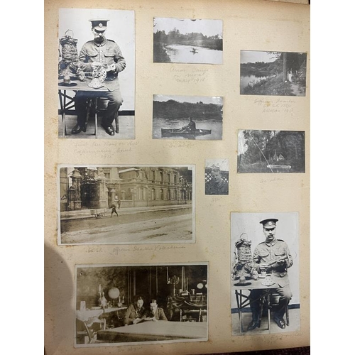 239 - World War One: Album of photographs showing Artillery and Tommies in WWI compiled by Major C.D. Alld... 