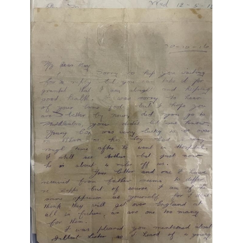 240 - World War One: A superb collection of letters written from the trenches by Sapper Thomas Winter of W... 