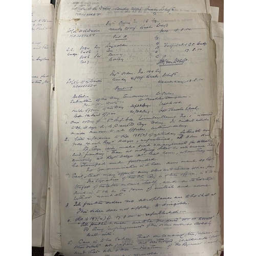 242 - World War One: An extremely rare World War I collection of paperwork from Lt. Col. Richard Crosse DS... 