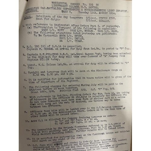 242 - World War One: An extremely rare World War I collection of paperwork from Lt. Col. Richard Crosse DS... 