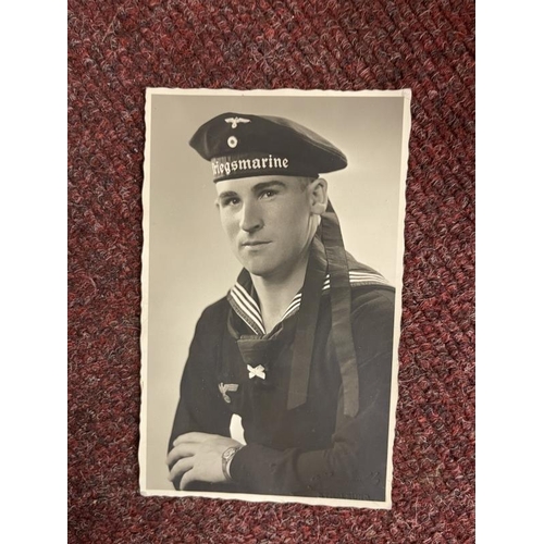 244 - Third Reich/Militaria: Rare collection of eight studio portrait postcards of Officers and sailors pl... 
