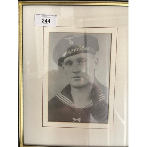 244 - Third Reich/Militaria: Rare collection of eight studio portrait postcards of Officers and sailors pl... 