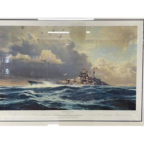 271 - Limited Edition Prints: Sighting The Bismarck by Robert Taylor 24/85, artists proof, signed by the a... 
