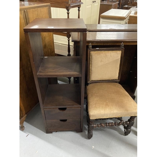 49 - 20th cent. Oak open bookcases moulded tops two shelves on bracket feet, a pair. 37ins. x 36ins. x 12... 