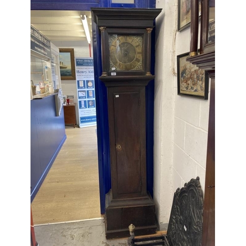 129 - Clocks: 18th cent. 30 hour Longcase clock, Edward Rudd, Melksham c1780s. Mahogany case, brass dial w... 