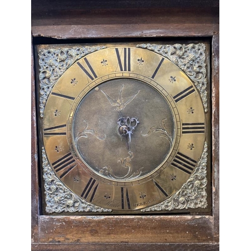 129 - Clocks: 18th cent. 30 hour Longcase clock, Edward Rudd, Melksham c1780s. Mahogany case, brass dial w... 