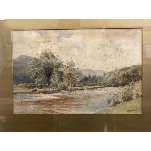 156 - Thomas I. Hallett (1857-1944) Ex-Art Master, Trowbridge College of Art: Watercolours, landscape rive... 