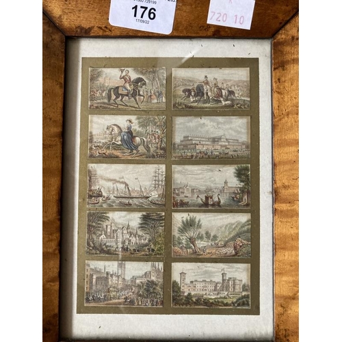 176 - British School: Various engravings and prints, William Cheselden esq. framed and glazed, 10½ins. x 9... 