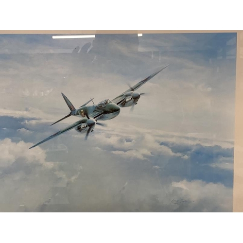 190 - Prints: Mosquito by Robert Taylor signed by Leonard Cheshire V.C. 21ins. x 16ins. Cold War Intercept... 