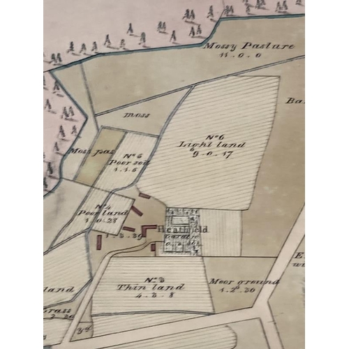 203A - Antiquarian Maps: Large survey map of Heathfield Port and part of Strathspey, Scotland by George Bro... 