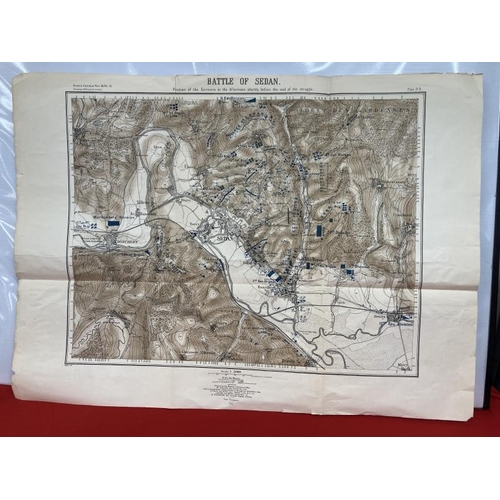 203 - Antiquarian Maps: Two maps Franco-Prussian War Battle of Sedan. 9A depicts the positions of the cont... 