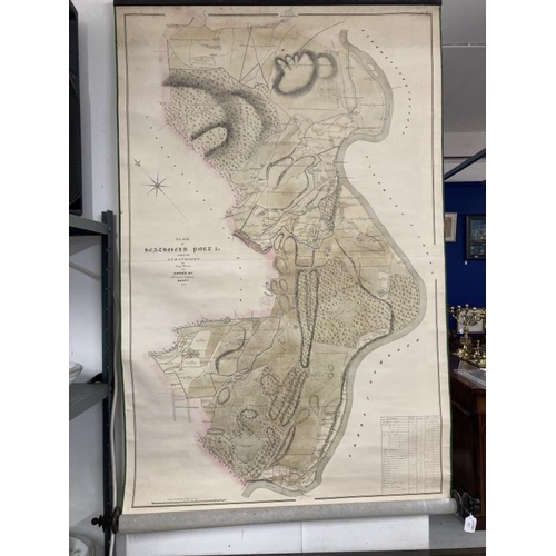 203A - Antiquarian Maps: Large survey map of Heathfield Port and part of Strathspey, Scotland by George Bro... 