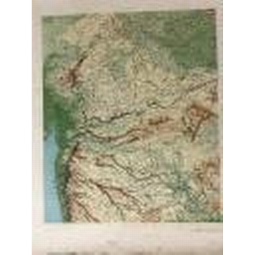 204 - Maps/Atlases: Sectional map of India and adjacent countries, scale 1 inch to 32 miles. Published und... 