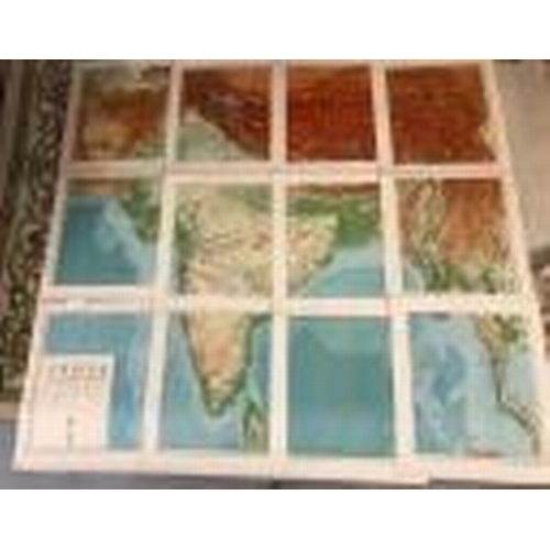 204 - Maps/Atlases: Sectional map of India and adjacent countries, scale 1 inch to 32 miles. Published und... 