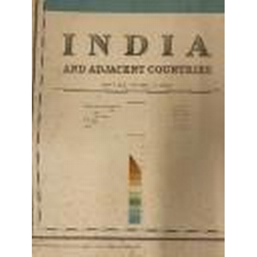 204 - Maps/Atlases: Sectional map of India and adjacent countries, scale 1 inch to 32 miles. Published und... 