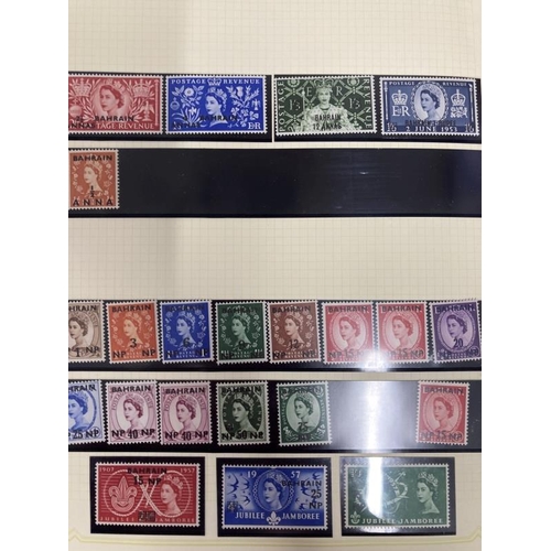 217 - Stamps:One stock book including two loose leaf albums containing 1000's of 20th cent. stamps from Mi... 