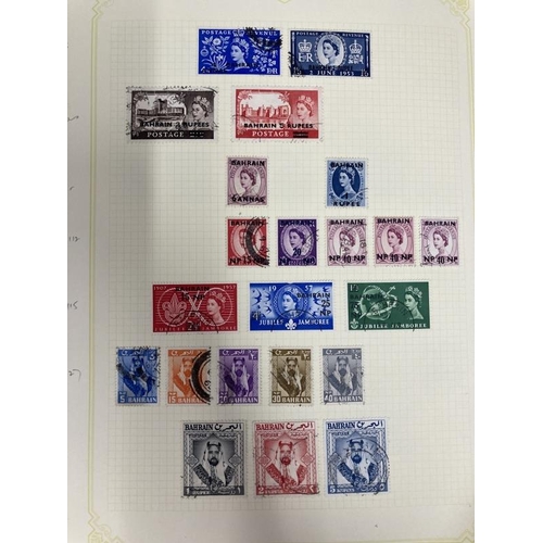 217 - Stamps:One stock book including two loose leaf albums containing 1000's of 20th cent. stamps from Mi... 