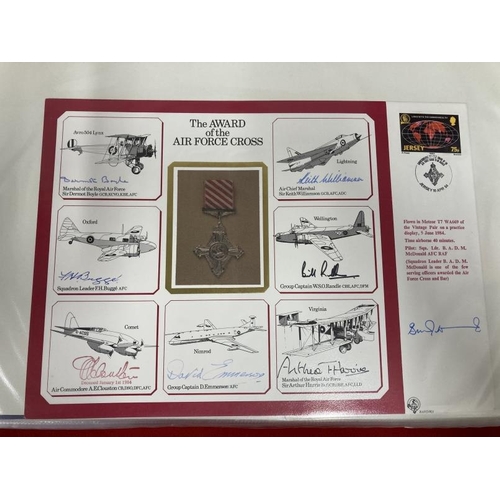 223 - Stamps: Commemorative covers R.A.F. Museum Awards series signed cover collection. DM set of nineteen... 