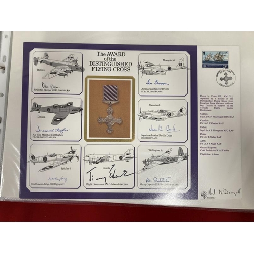 223 - Stamps: Commemorative covers R.A.F. Museum Awards series signed cover collection. DM set of nineteen... 