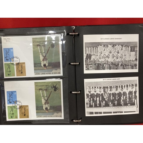 225 - Stamps: Cricket commemorative first day covers. Eighteen covers depicting W.G. Grace Commemorating 1... 