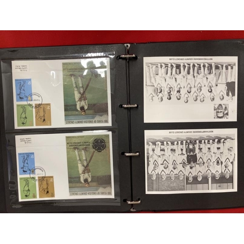 225 - Stamps: Cricket commemorative first day covers. Eighteen covers depicting W.G. Grace Commemorating 1... 