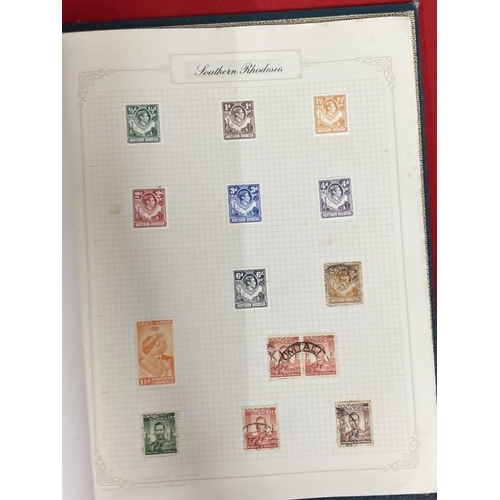 226 - Stamps: The Triumph illustrated album, good schoolchild collection of mainly used World stamps. Plus... 