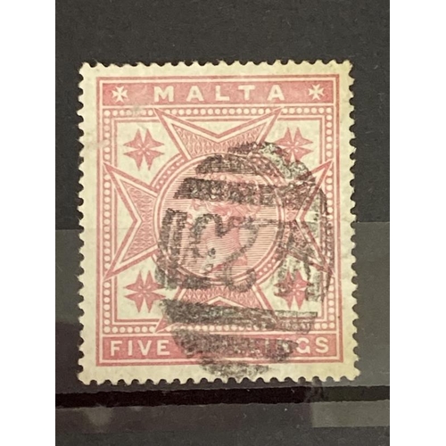 229 - Stamps: 19th and early 20th cent. Malta 1922 SG111 2/- purple and blue Self Government mint, never h... 