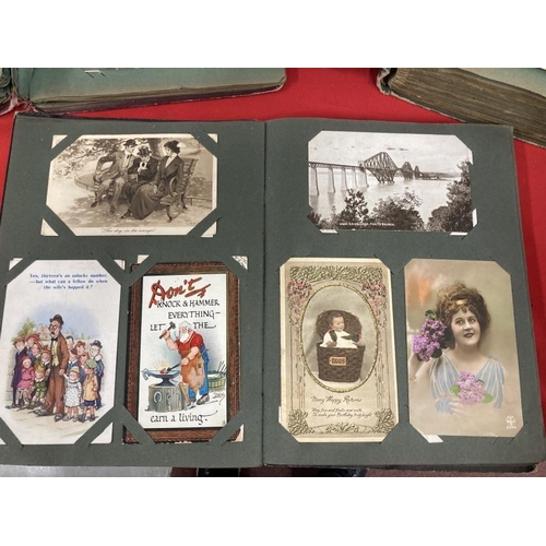 242 - Postcards: Mainly Edwardian and pre-1920 including humour, song cards, WWI battlefield, actresses, p... 