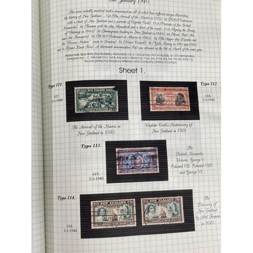 249 - Stamps: Home produced album of New Zealand stamps, low value definitives and special commemoratives ... 