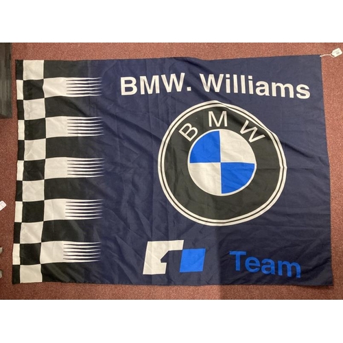 288 - Motorsport Memorabilia: BMW Williams Team ex-workshop banner. 37ins. x 52ins.