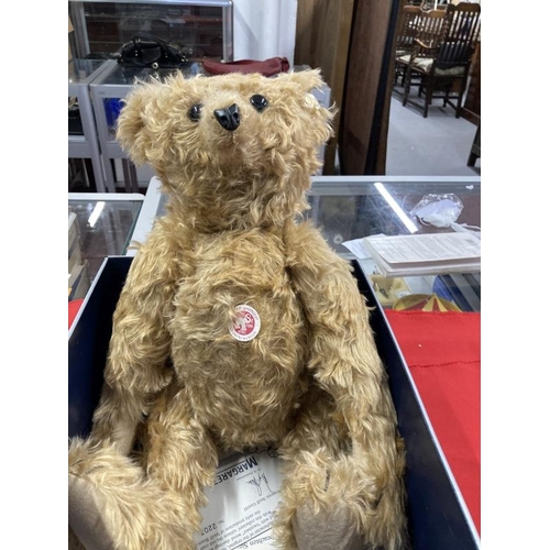 340A - Toys/Collectibles: Steiff teddy bear 35 PB 1904 Barle. True replica 1991/1992 of the oldest teddy be... 