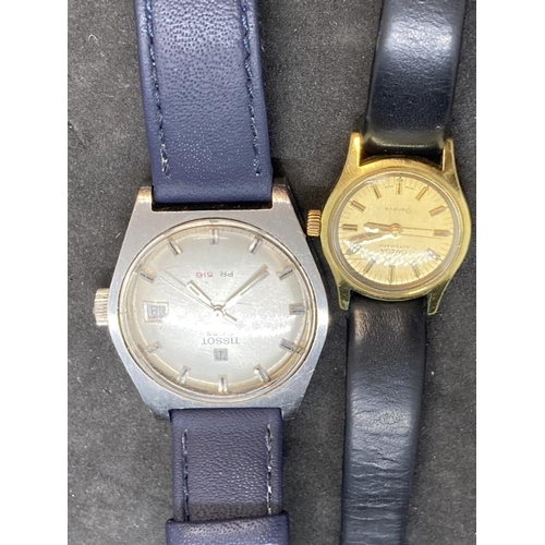 434 - Watches: Ladies 1970s gold plated Omega automatic with original leather strap. Plus a gentlemen's 19... 